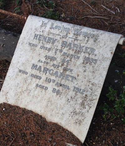 Henry and Margaret Barker's Grave
