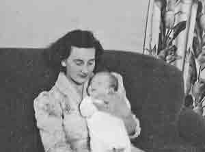 Betty Fournier with Alen as a baby