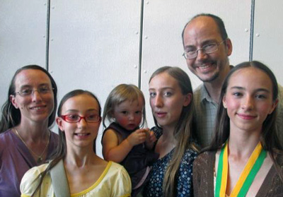 Brian and Jennifer Huseland and family, 2014